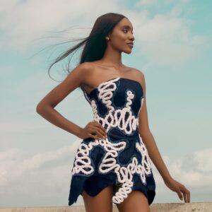 The Denim Swirl Dress